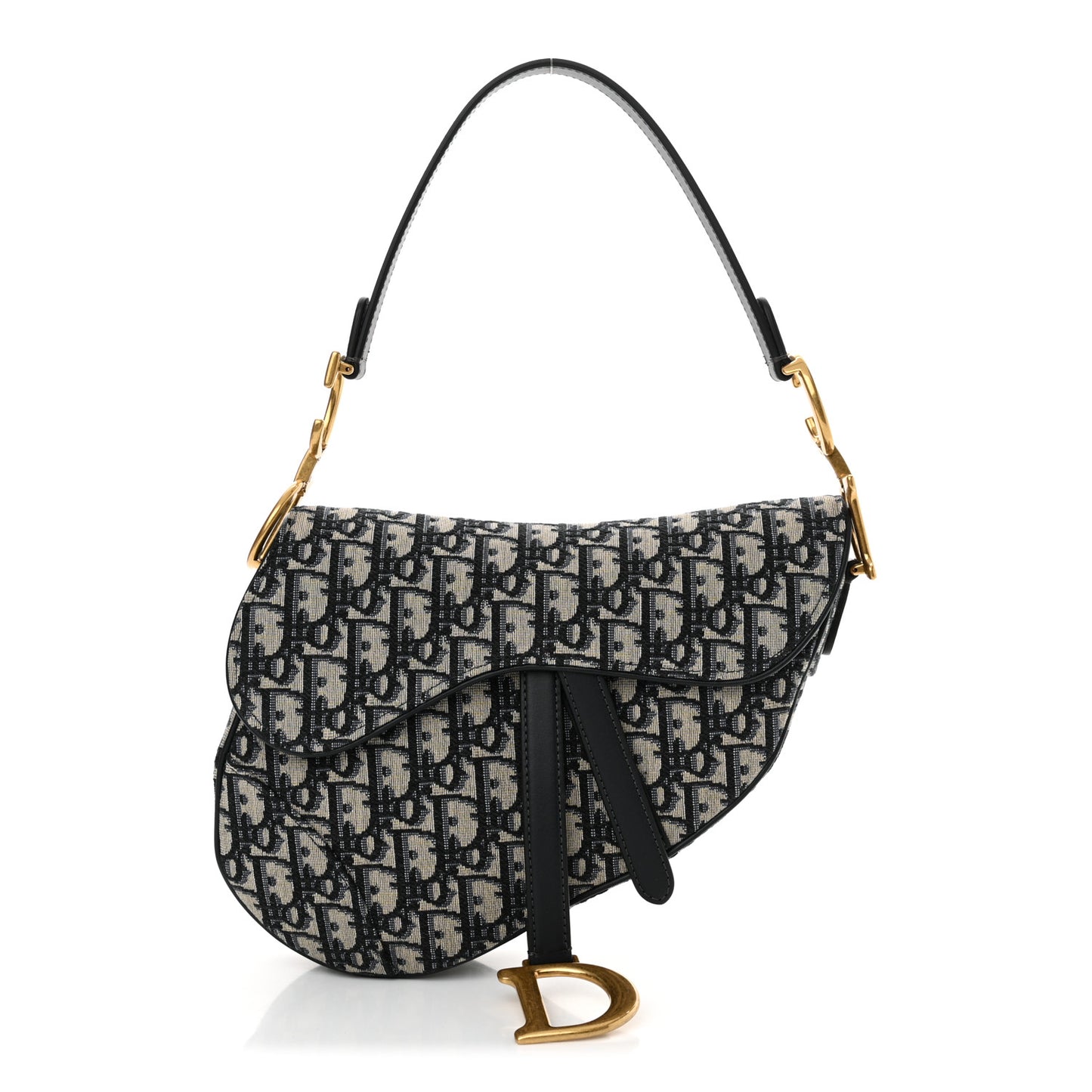 Oblique Saddle Bag Blue