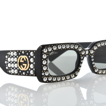 Gucci Pearl Hollywood Forever Sunglasses GG0146S Black 7 of 9