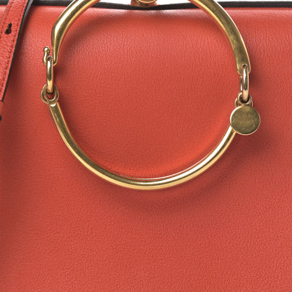 Chloe Calfskin Suede Medium Nile Bracelet Bag Earthy Red 8 of 14