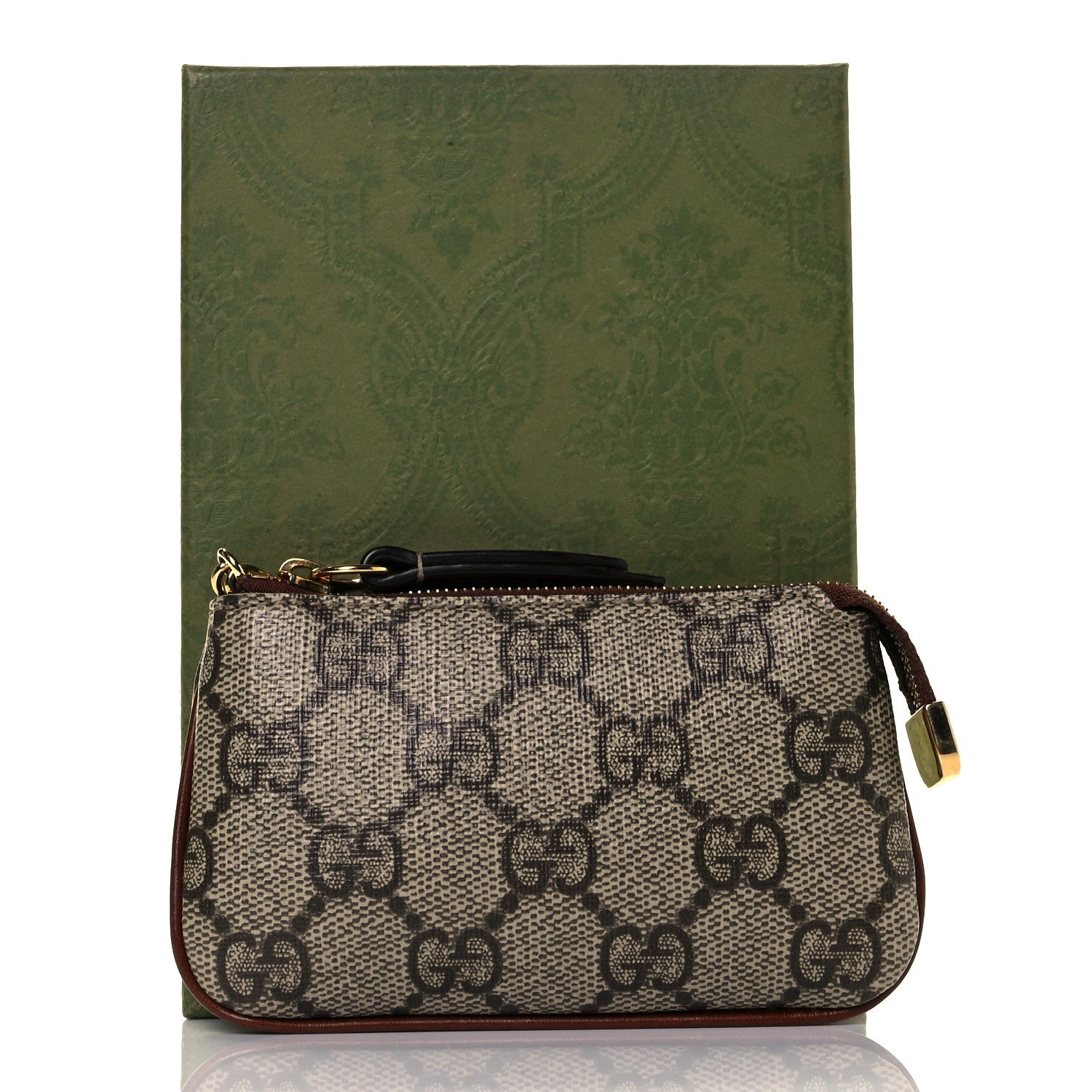 Gucci GG Supreme Monogram Key Case Brown 10 of 10