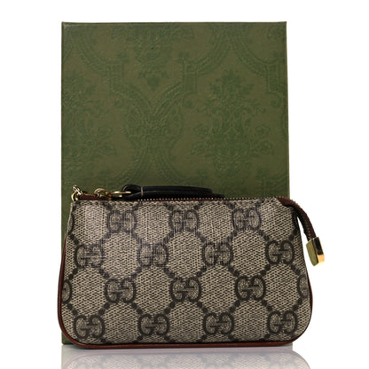 Gucci GG Supreme Monogram Key Case Brown 10 of 10