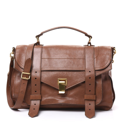 Proenza Schouler Lambskin Medium PS1 Satchel Saddle 1 of 10