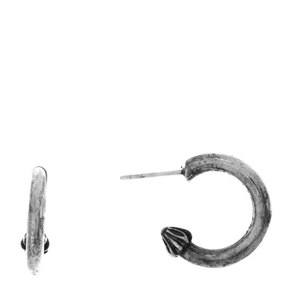 Chrome Hearts Sterling Silver Plain Hoop Earrings 1 of 4