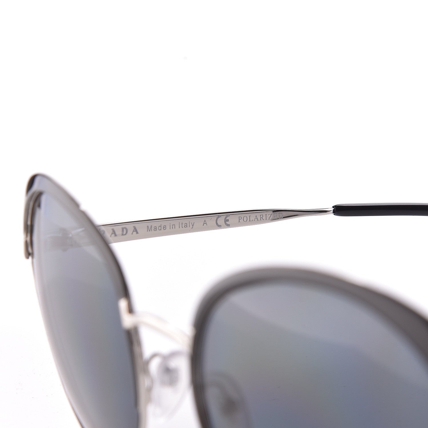 Prada Round Sunglasses SPR 54S Black 6 of 7