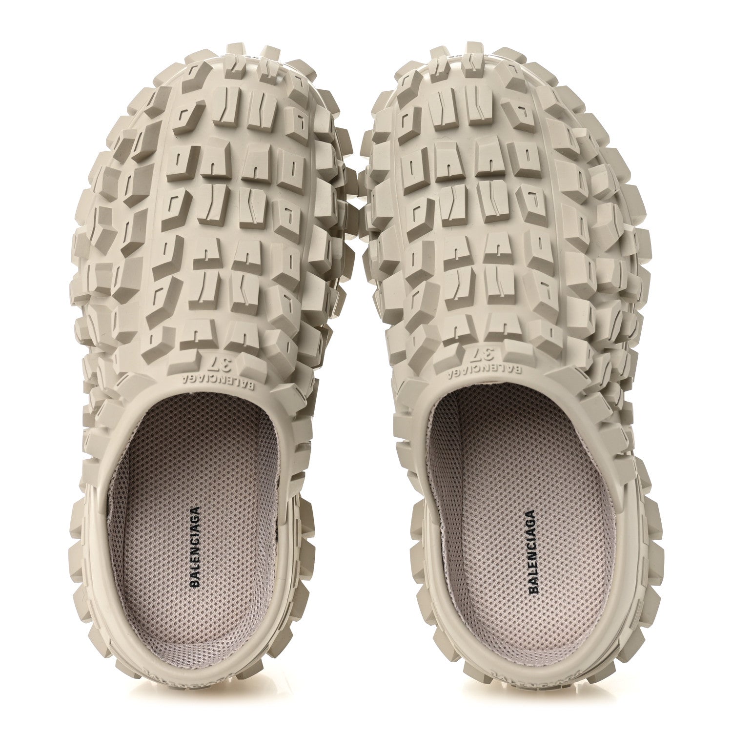 Balenciaga Rubber Defender Bouncer Clogs 37 Monocolor Beige 6 of 8