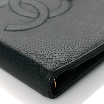 Chanel Caviar CC Small Ring Agenda Planner Dark Green 10 of 12