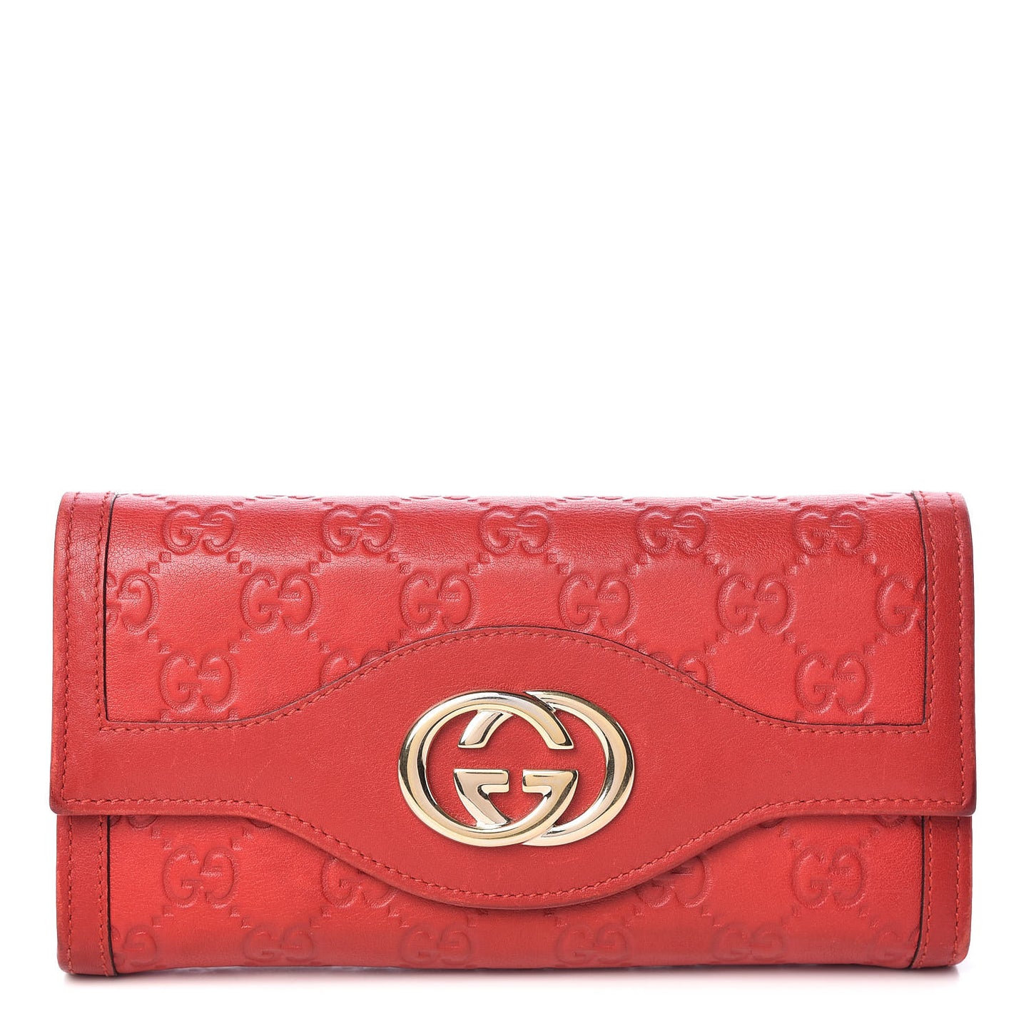 Guccissima Sukey Continental Wallet Tabasco