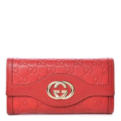 Gucci Guccissima Sukey Continental Wallet Tabasco 1 of 12