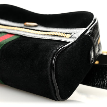 Gucci Suede Small Ophidia Belt Bag 85 34 Black 10 of 10