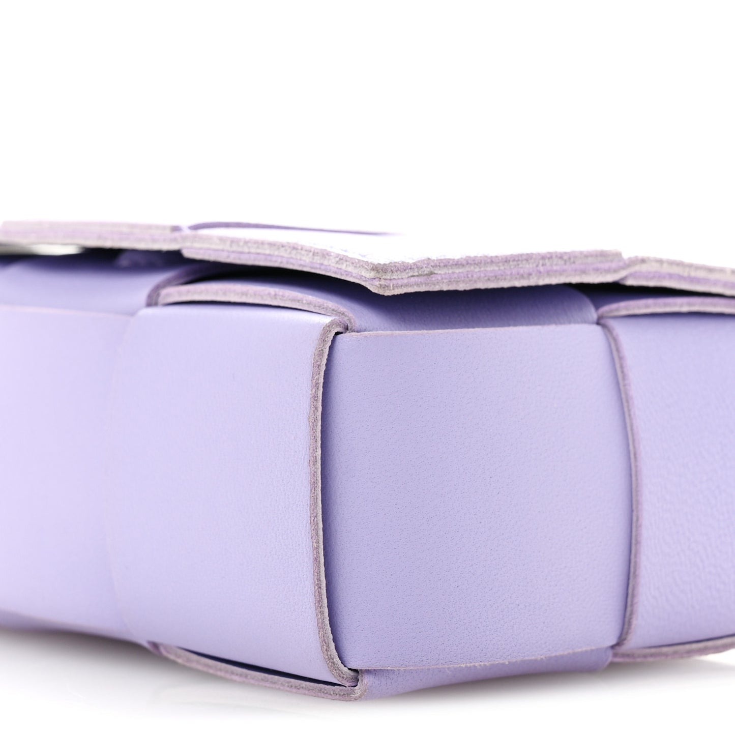 Lambskin Intreccio Candy Cassette Crossbody Bag Wisteria