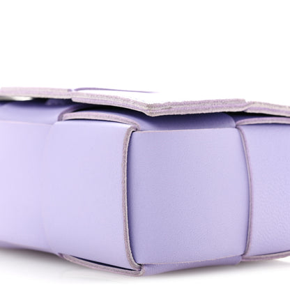 Bottega Veneta Lambskin Intreccio Candy Cassette Crossbody Bag Wisteria 9 of 11
