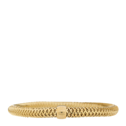 Roberto Coin 18K Yellow Gold Primavera Flex Bangle Bracelet 2 of 4