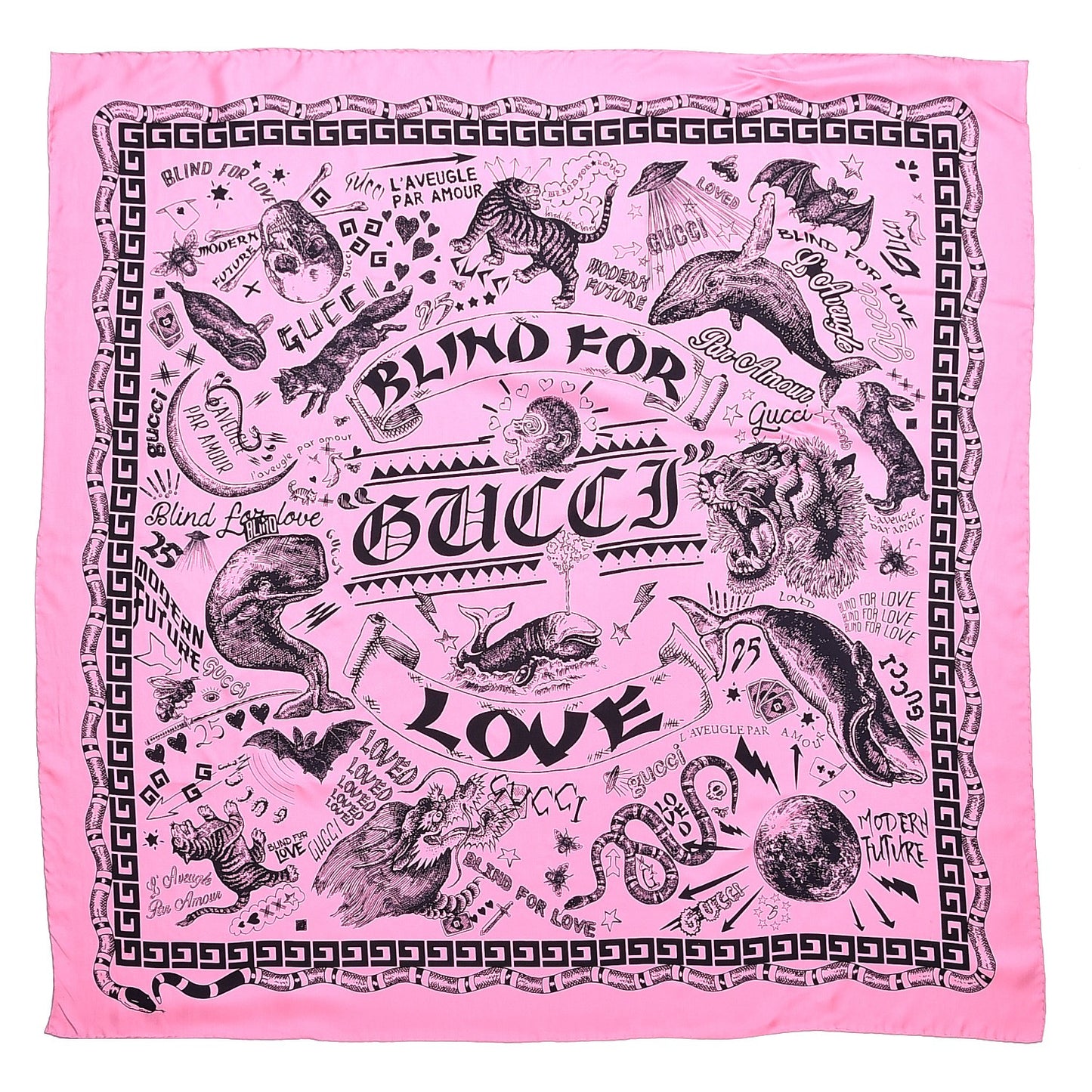 Silk Noodle Take Out Scarf Roseate