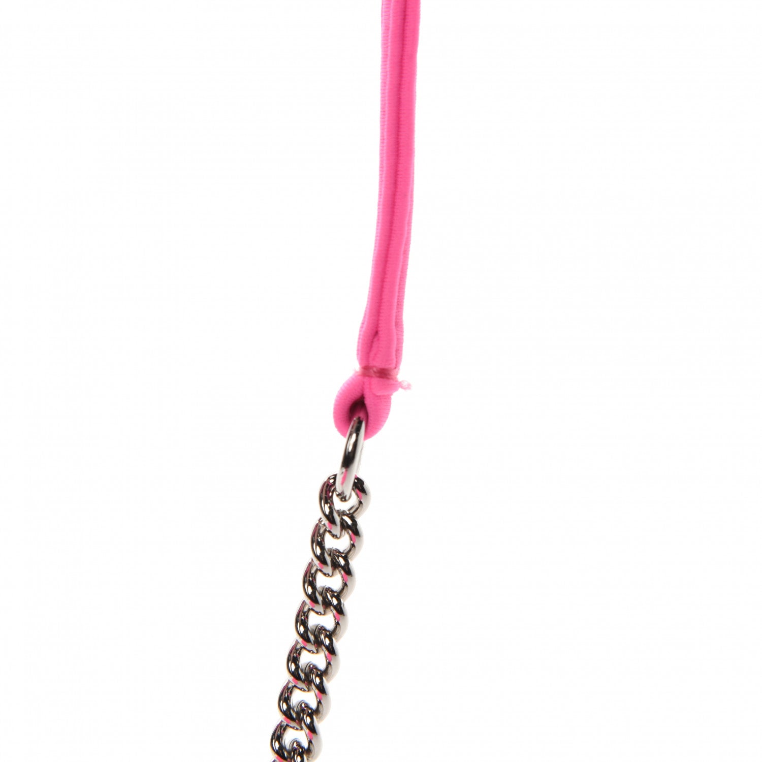 Fendi Lycra FF Embossed Mini Baguette Rosa Fluo 8 of 12
