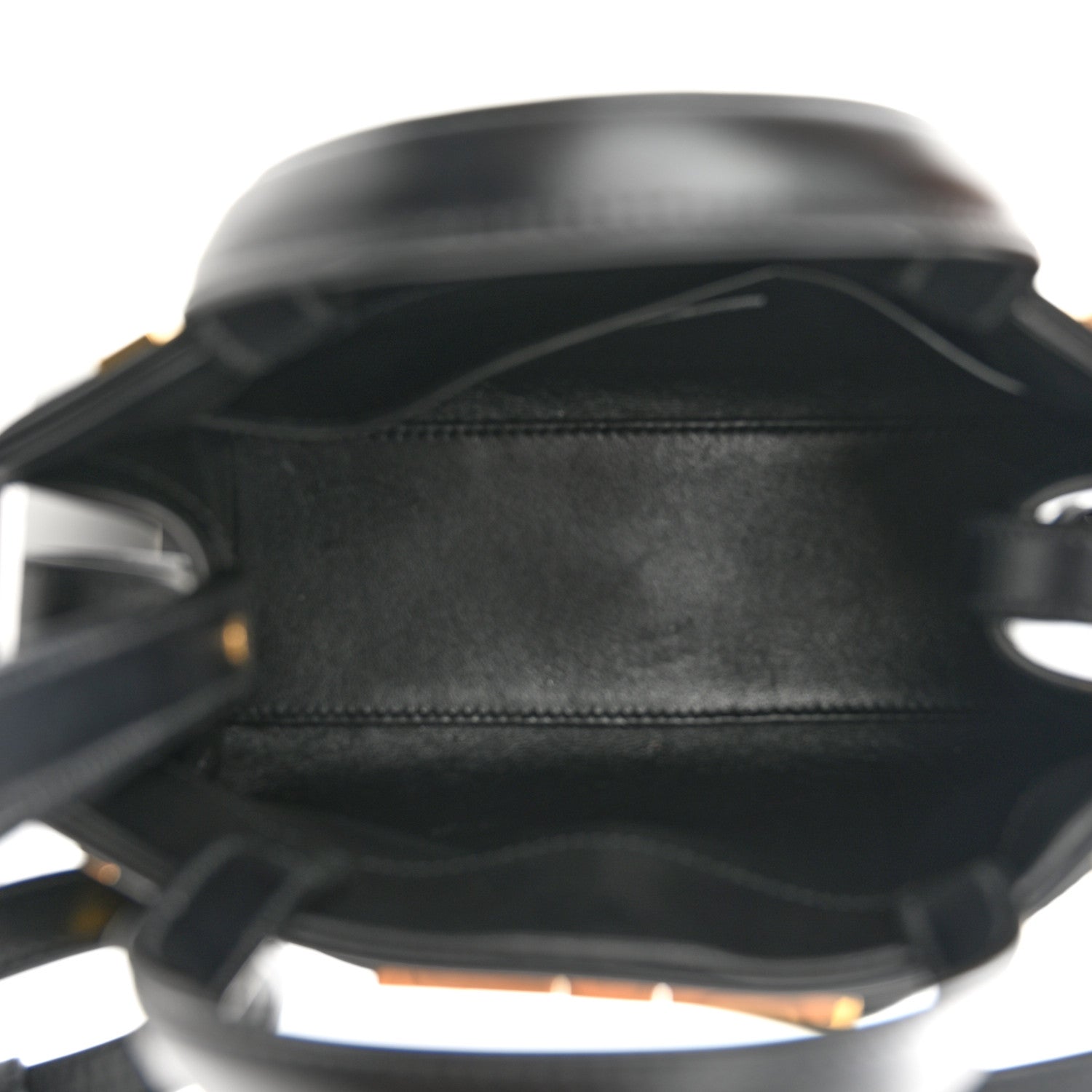Saint Laurent Smooth Calfskin Manhattan Nano Shopper Tote Black 5 of 9