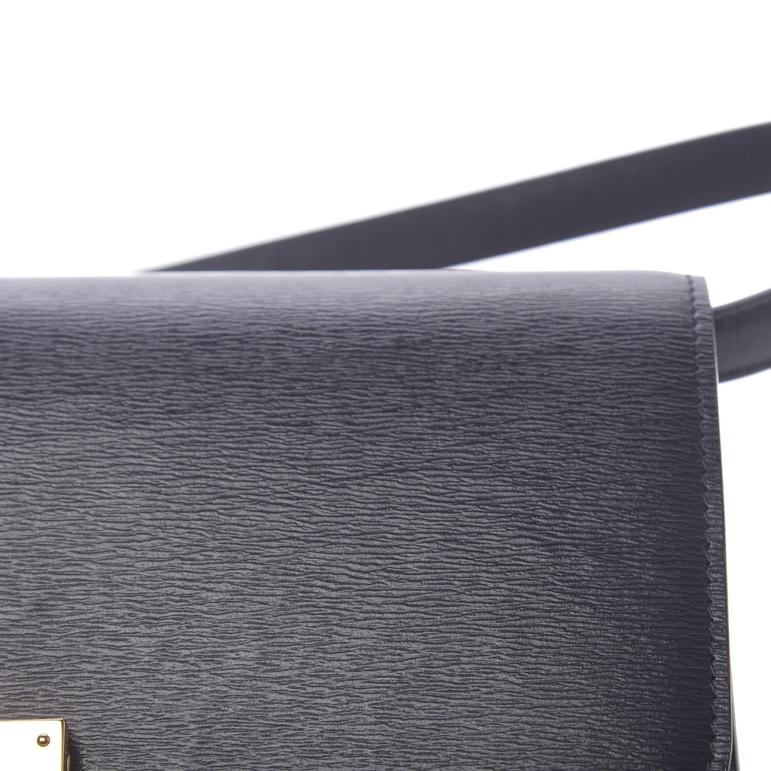 Celine Liege Calfskin Medium Classic Box Flap Bag Dark Blue 9 of 13