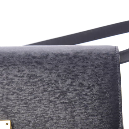 Celine Liege Calfskin Medium Classic Box Flap Bag Dark Blue 9 of 13