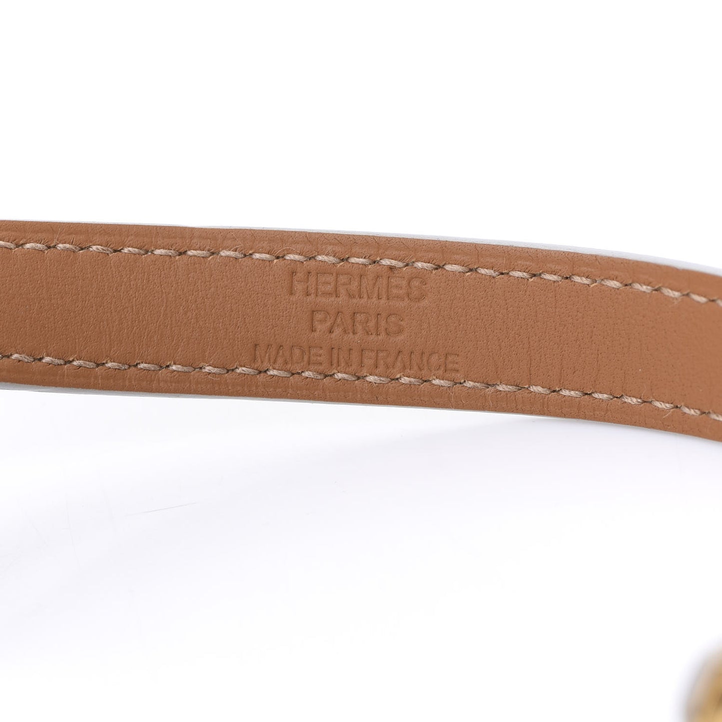 Epsom Kelly Double Tour Bracelet T2 White