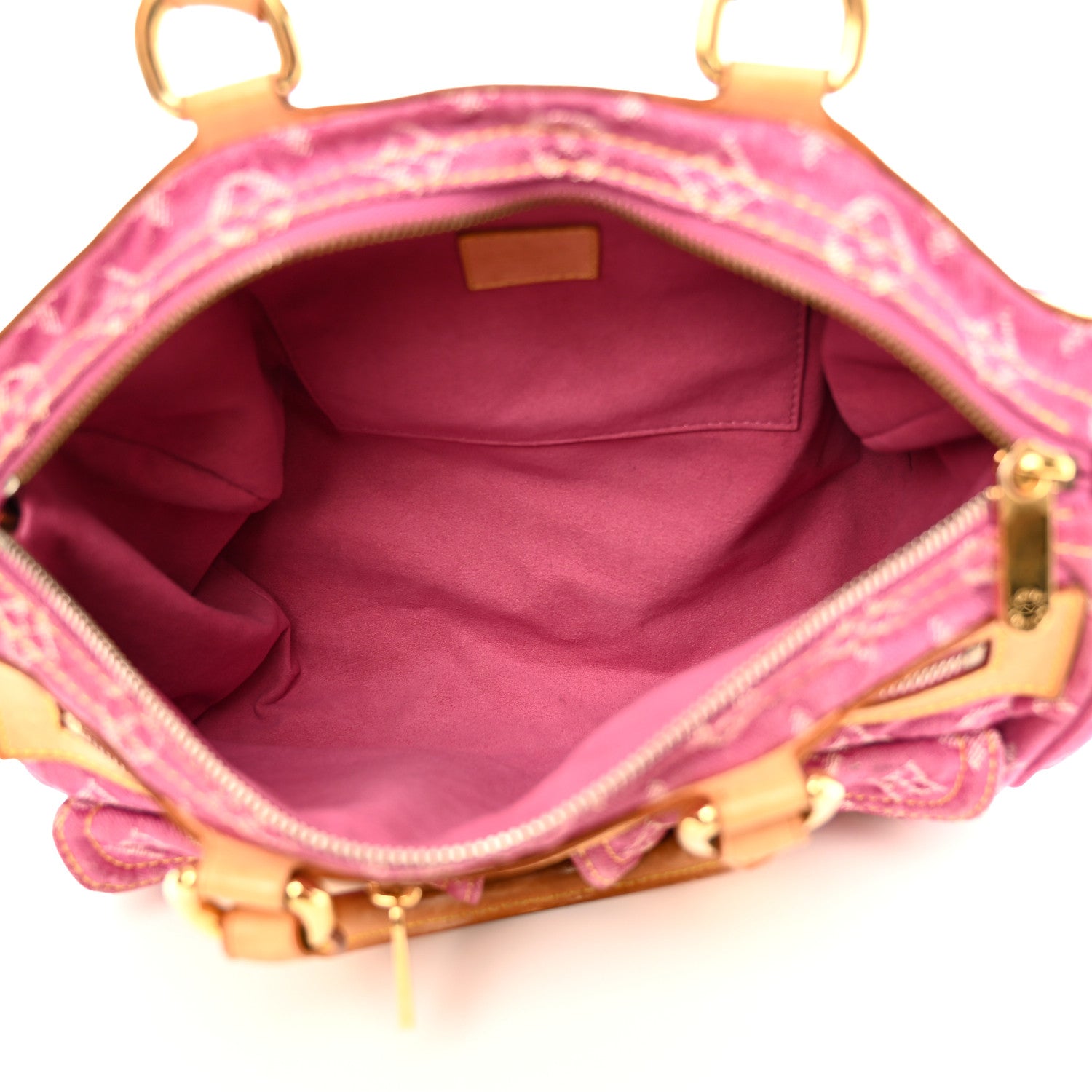 Louis Vuitton Monogram Denim Neo Speedy Fuchsia 5 of 15