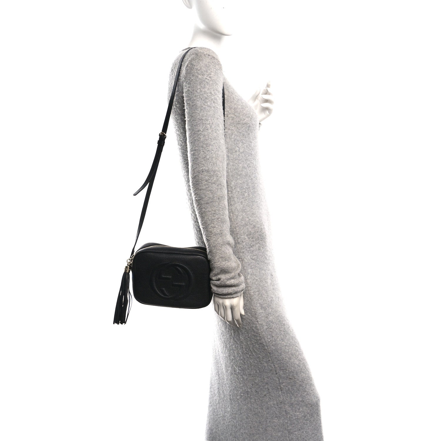 Gucci Pebbled Calfskin Small Soho Disco Bag Black 2 of 10