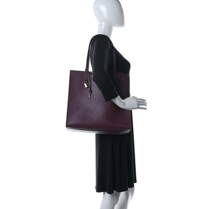 Marc Jacobs Grained Calfskin Grind Shopper Tote Burgundy 2 of 10