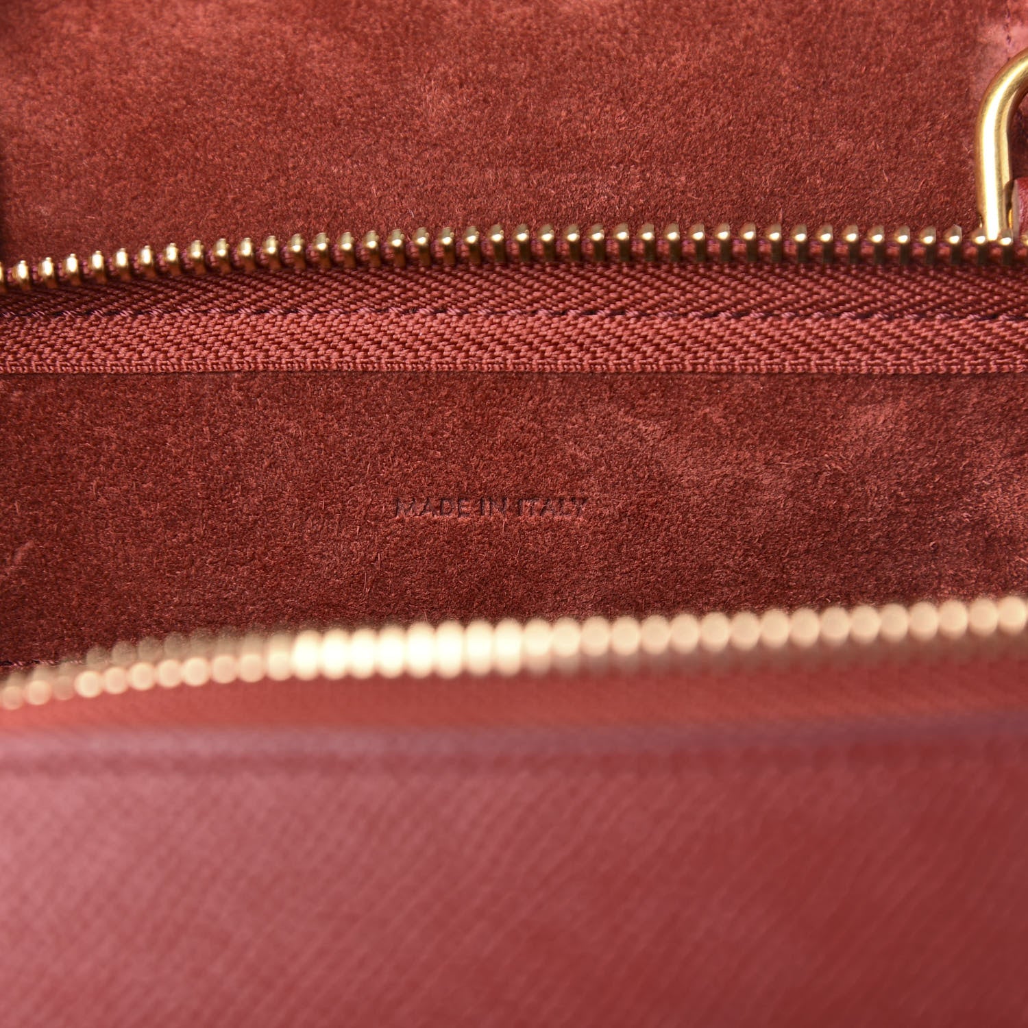 Celine Grained Calfskin Nano Belt Bag Ruby 6 of 10