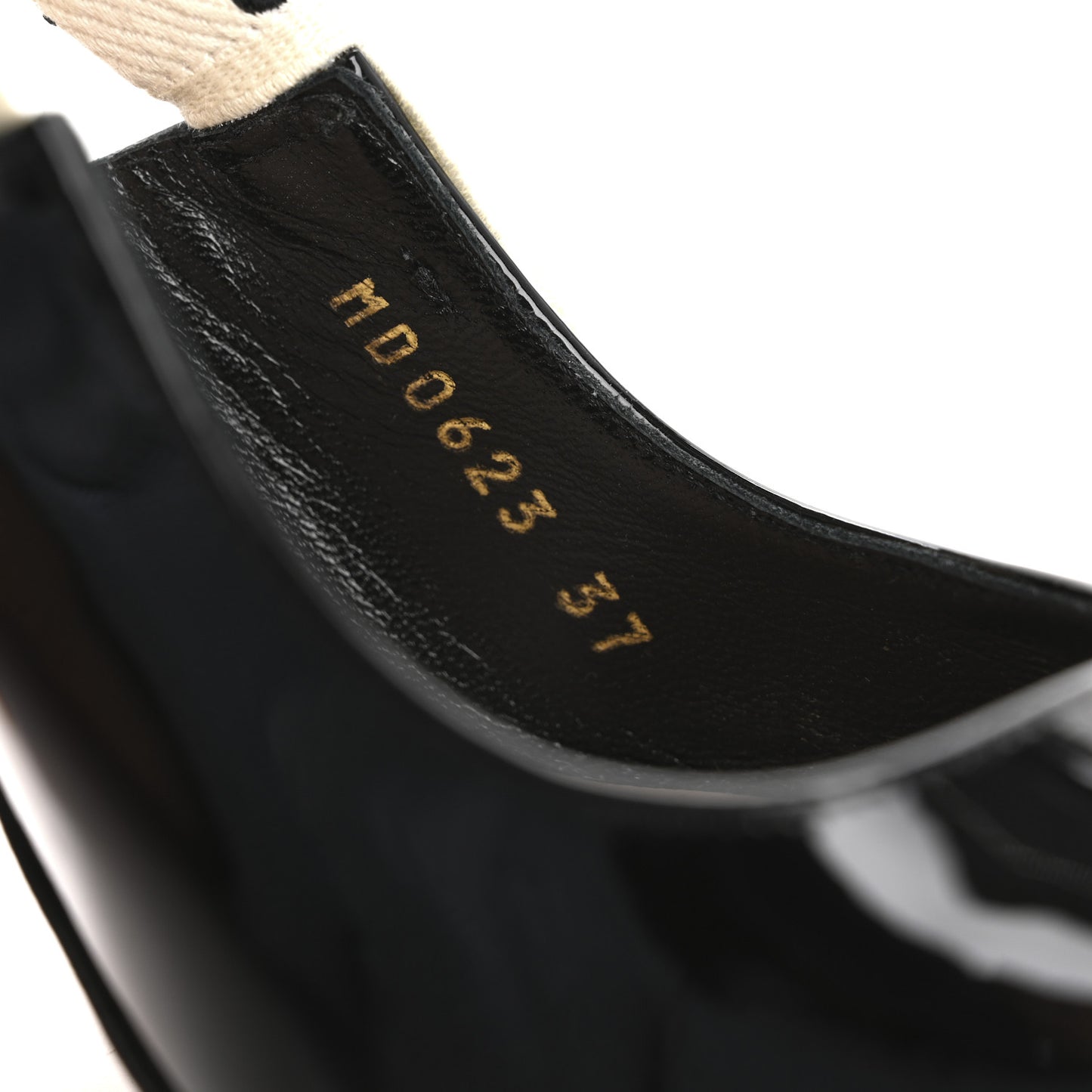 Patent Ribbon J'Adior Slingback 100mm Pumps 37 Black