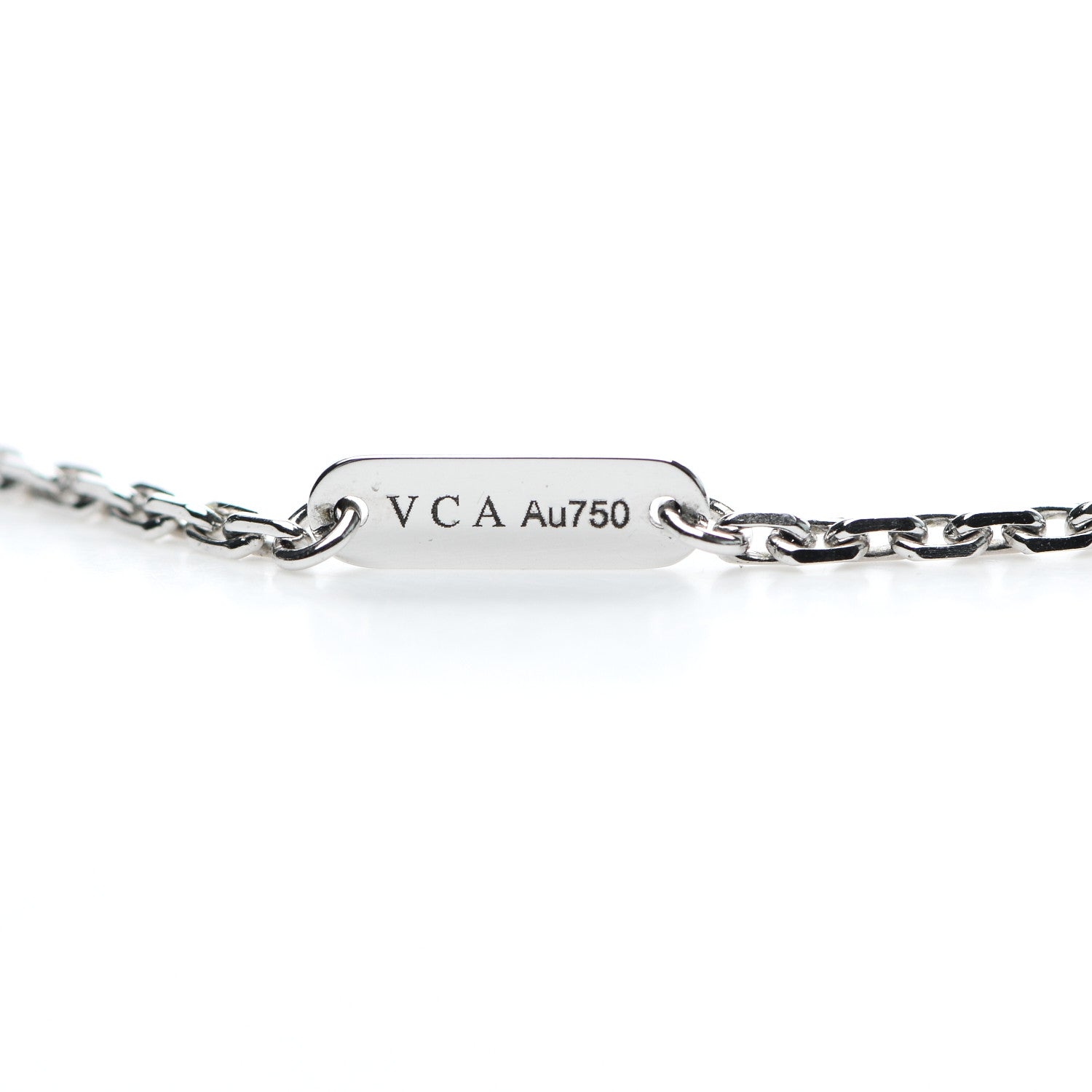 Van Cleef & Arpels 18K White Gold Black Onyx Magic Alhambra Pendant Necklace 4 of 6