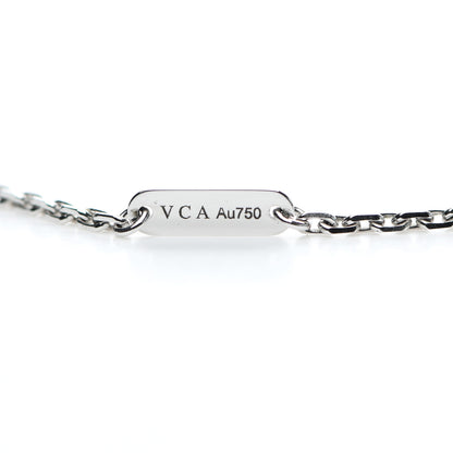 Van Cleef & Arpels 18K White Gold Black Onyx Magic Alhambra Pendant Necklace 4 of 6