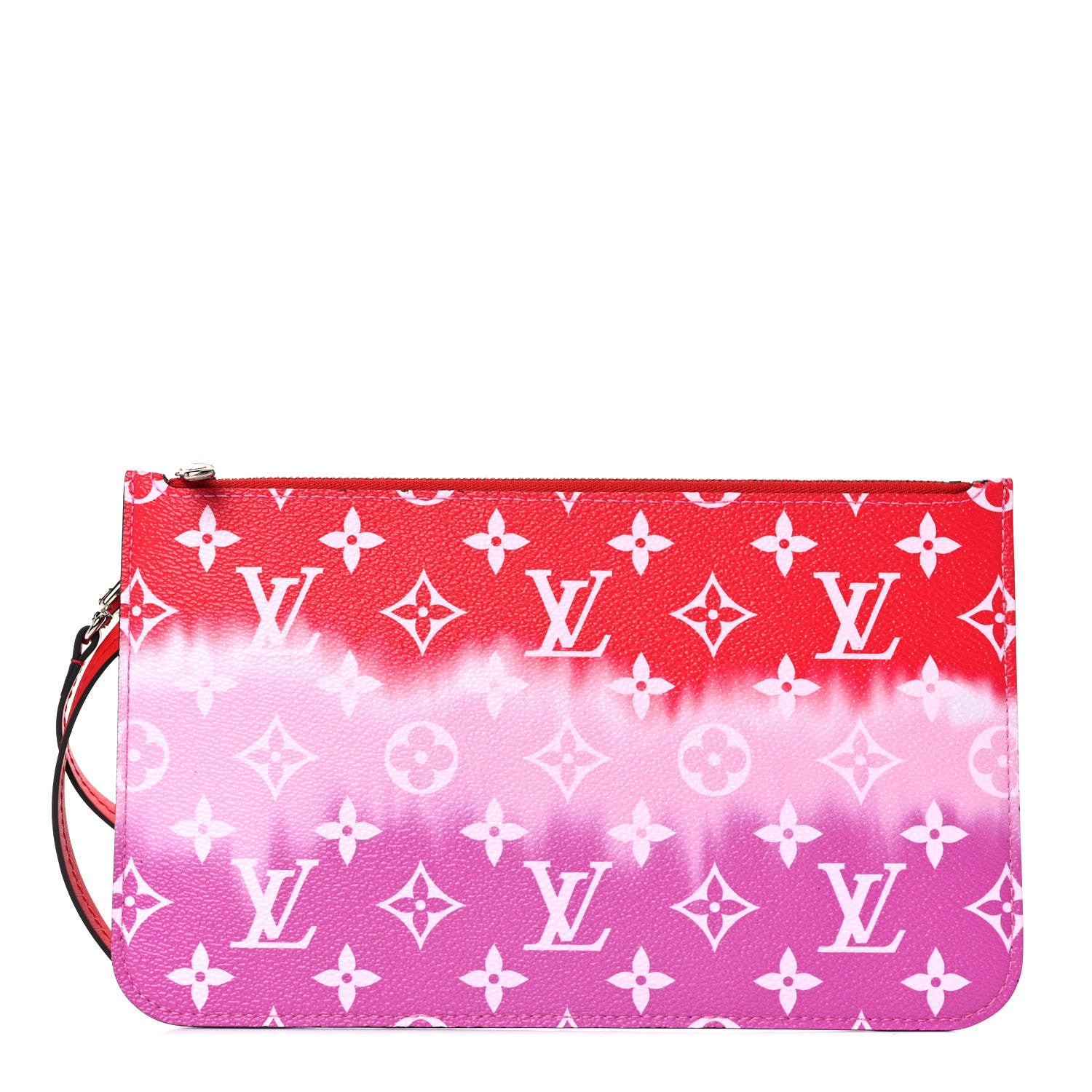 Louis Vuitton Monogram Escale Neverfull MM GM Pochette Rouge 1 of 9