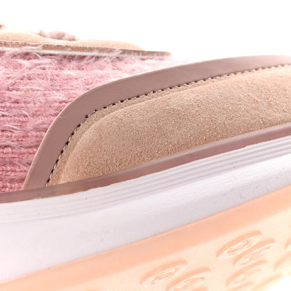 Chanel Suede Calfskin Stretch Fabric CC Sneakers 40.5 Pink 15 of 19