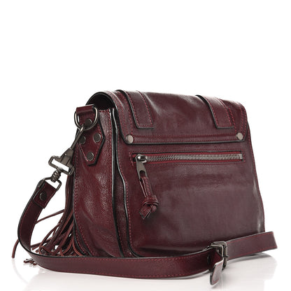 Proenza Schouler Lambskin Fringe PS1 Crossbody Pouch Oxblood 4 of 7