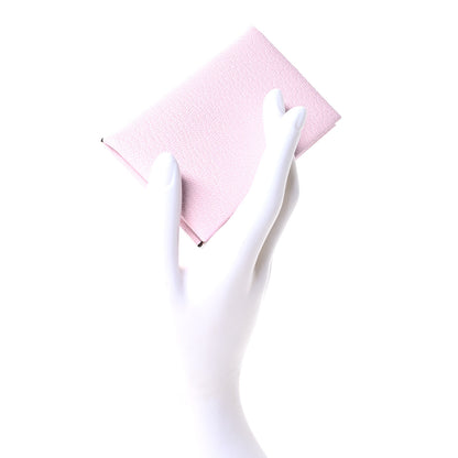 Hermes Chevre Mysore Calvi Card Case Rose Darling 2 of 7