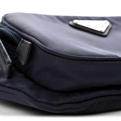 Prada Re-Nylon Saffiano Belt Bag Navy 9 of 10