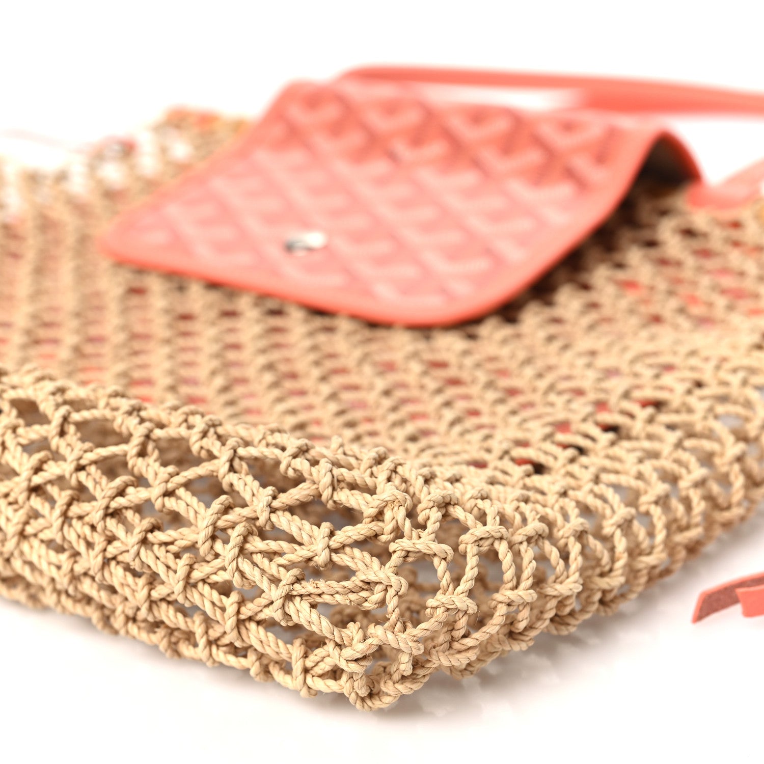 Goyard Goyardine Net Aligre Tote Coral 9 of 9
