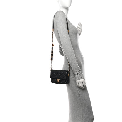 Chanel Caviar Quilted Mini Twist Your Buttons Flap Black 2 of 12
