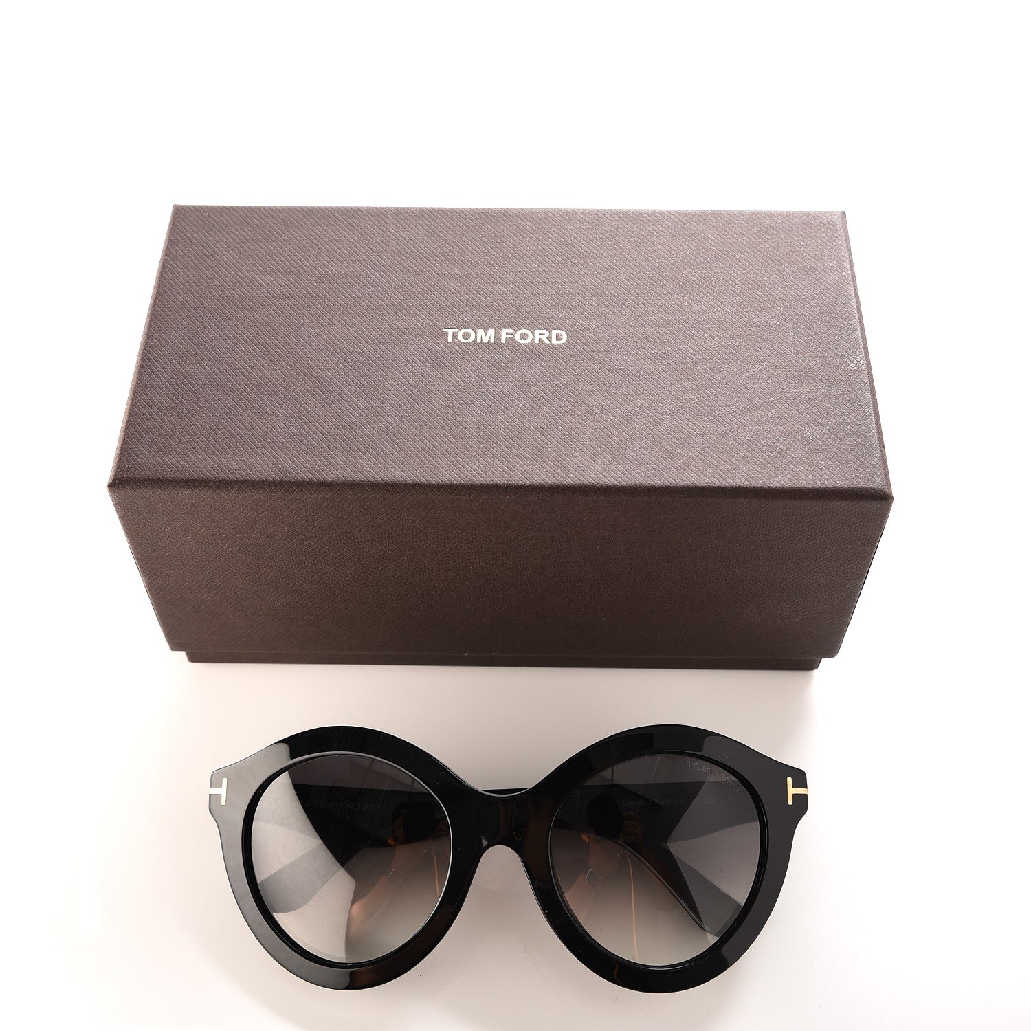 Tom Ford Chiara Round Sunglasses TF359 Black 7 of 7