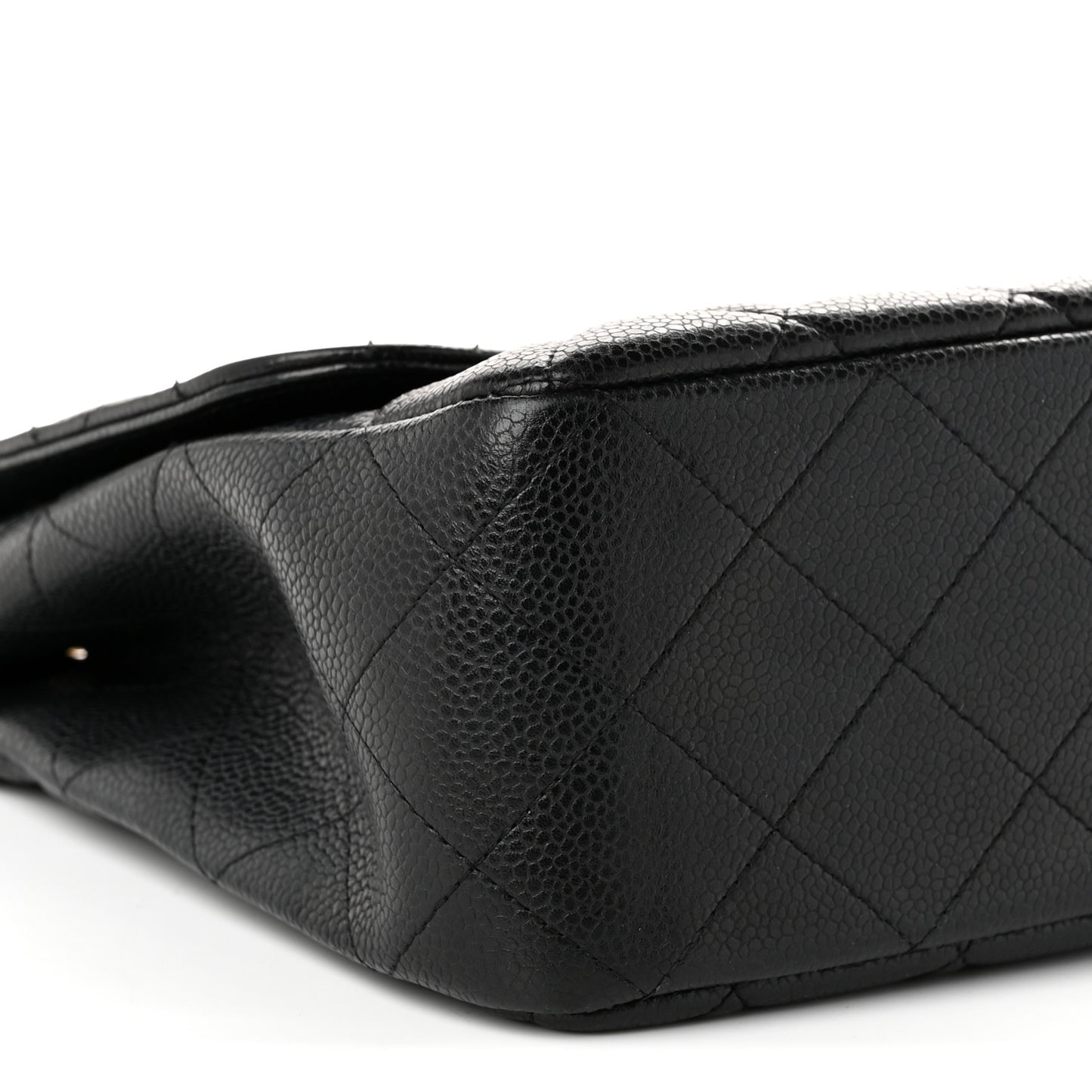 Caviar Quilted Jumbo Single Flap Black