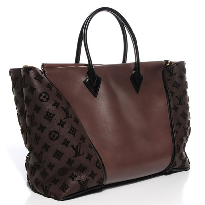 Louis Vuitton Cuir Orfevre Veau Cachemire Tote W GM Gris 3 of 7