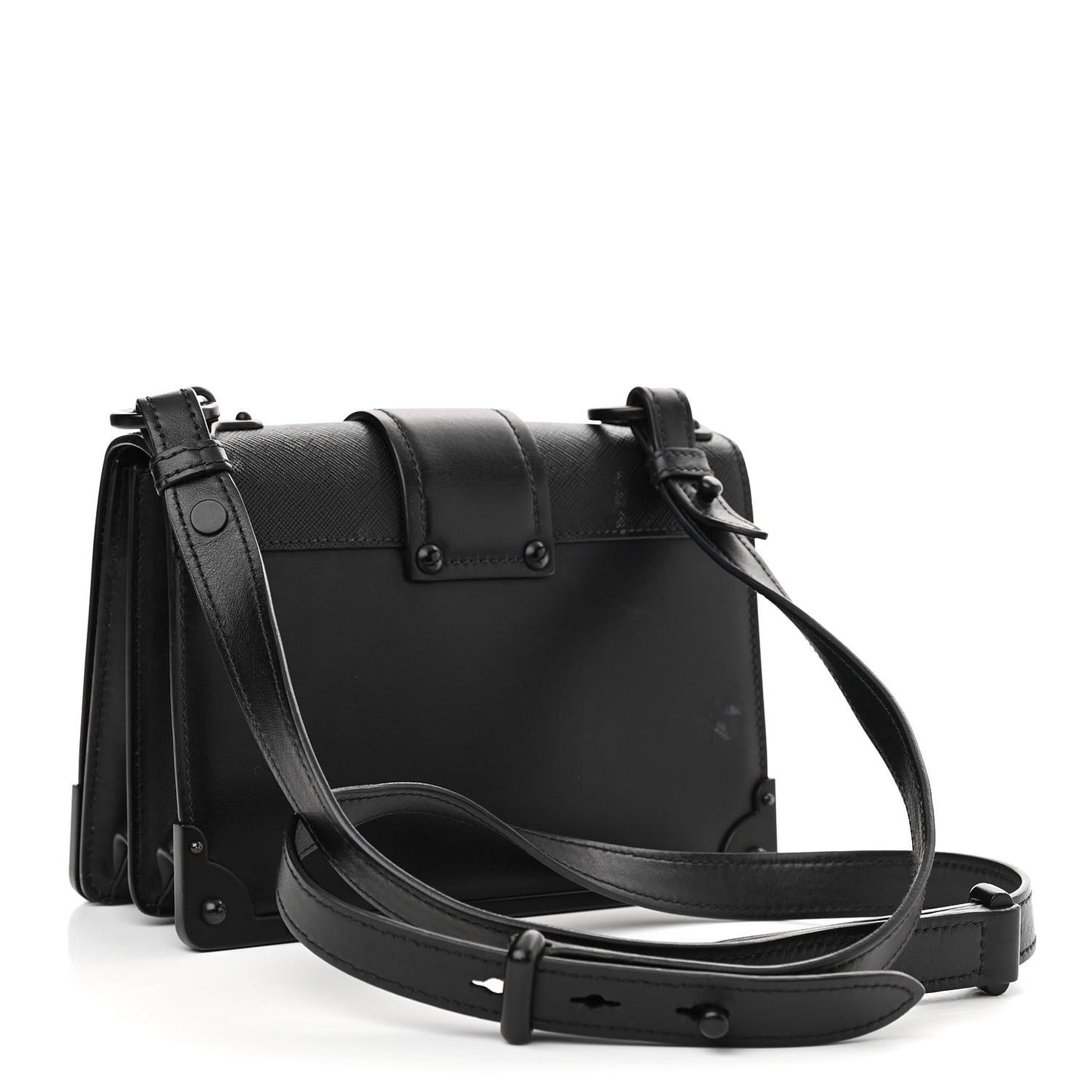 City Calfskin Saffiano Cahier Bag Black