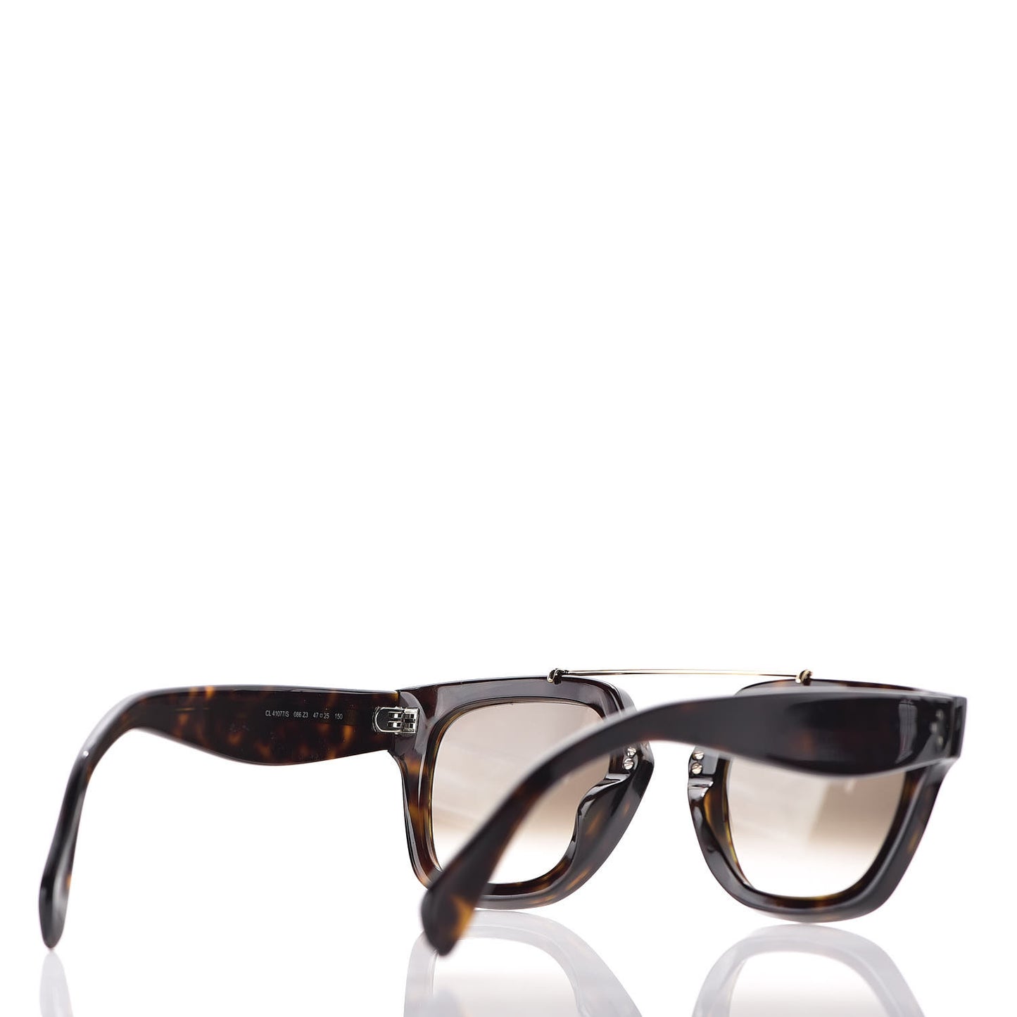 Acetate Bridge Sunglasses CL41077/S Dark Havana