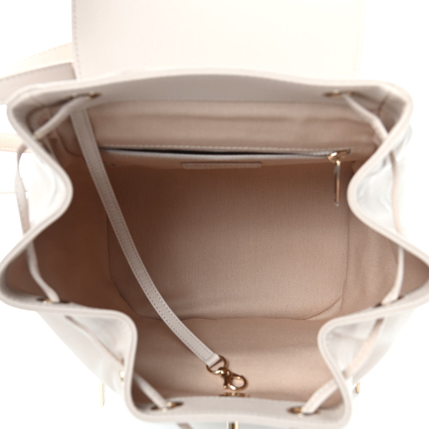 Chanel Caviar Quilted Business Affinity Backpack Beige 4 of 4