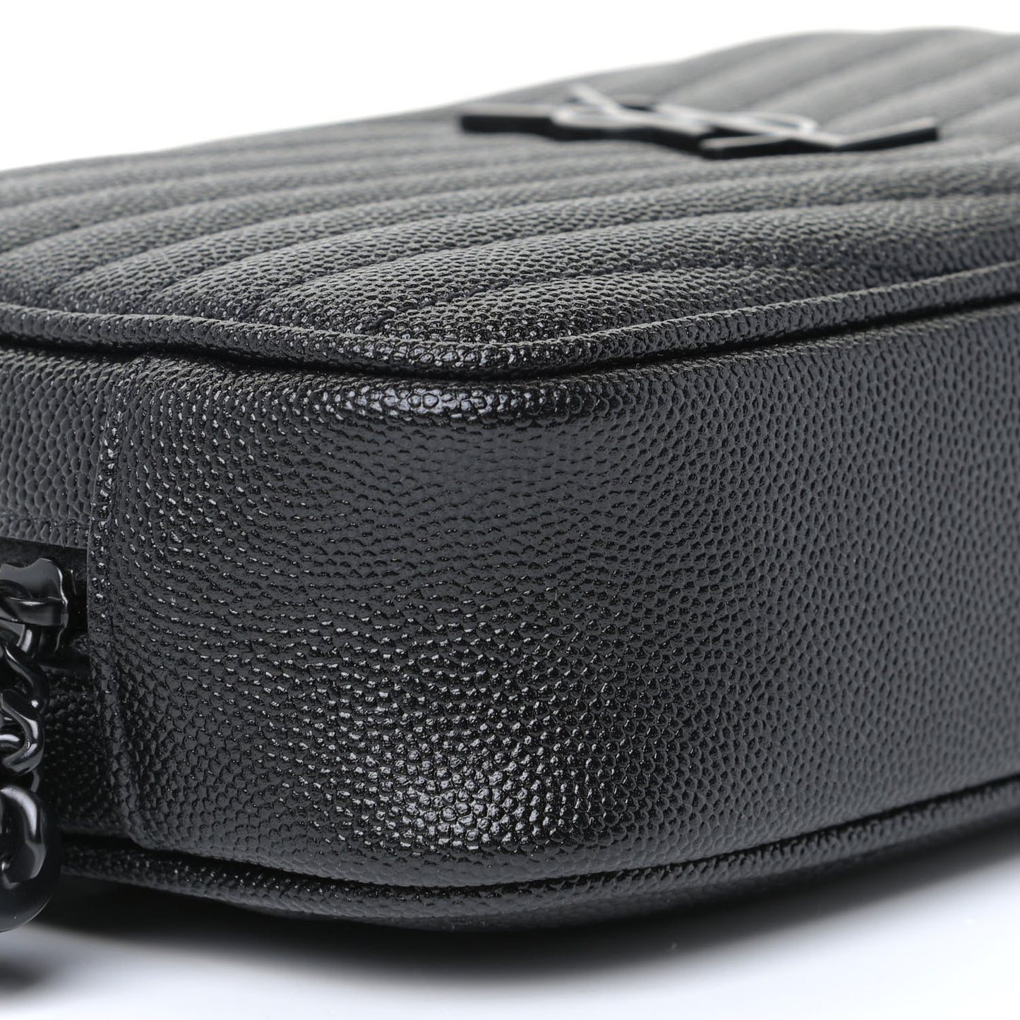 Grain De Poudre Matelasse Monogram Mini Lou Camera Bag Black