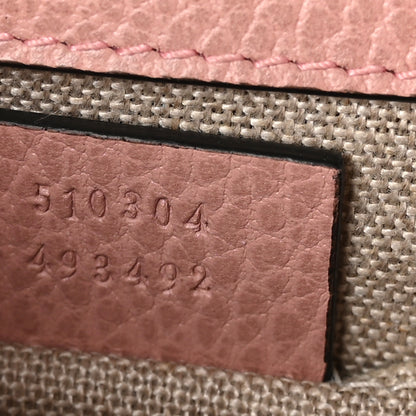 Gucci Dollar Calfskin Small Interlocking G Shoulder Bag Soft Pink 7 of 11