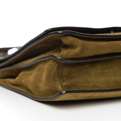 Gucci Suede Messenger Bag Militare 7 of 9