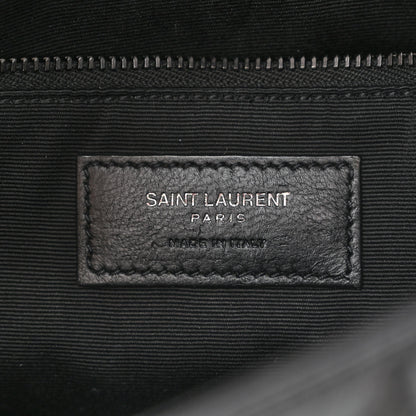 Saint Laurent Crinkled Calfskin Matelasse Monogram Medium Niki Chain Satchel Black 6 of 12