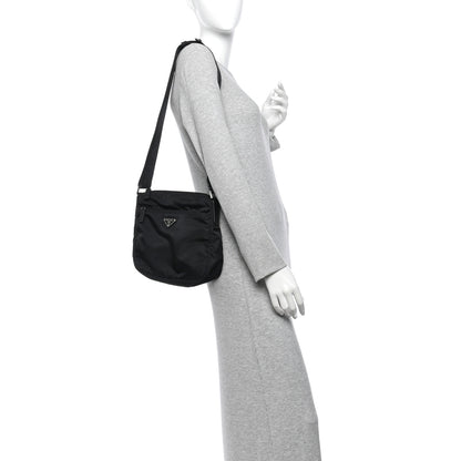 Prada Nylon Vela Messenger Bag Black 2 of 11