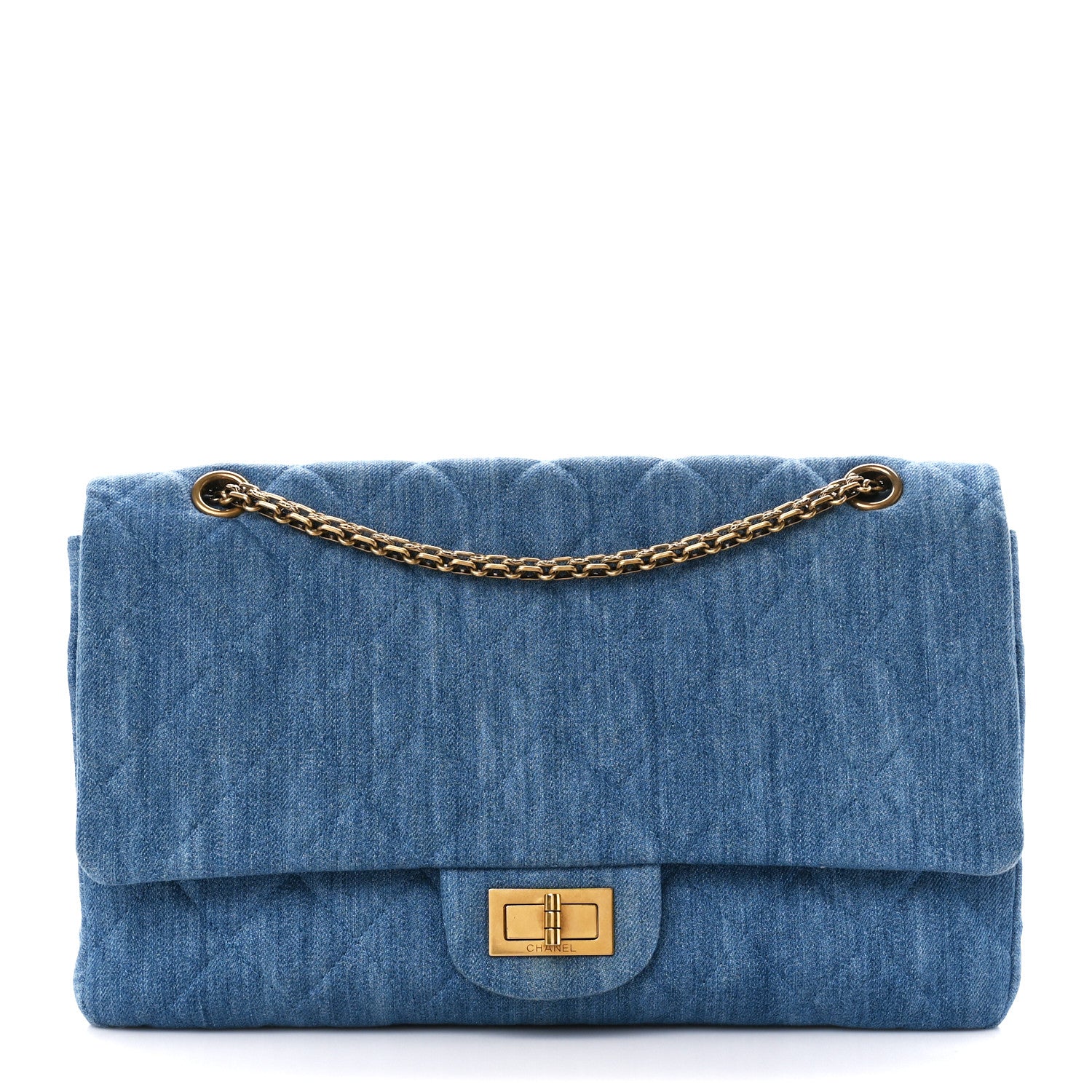 Chanel Denim Quilted 2.55 Reissue 227 Flap Blue 1 of 11