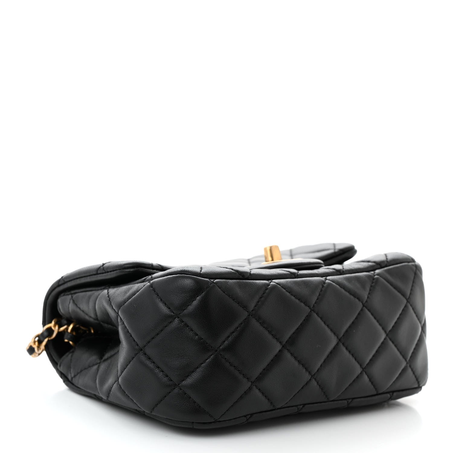 Chanel Lambskin Quilted Mini Pearl Crush Flap Black 4 of 12