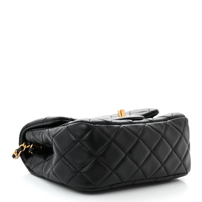 Chanel Lambskin Quilted Mini Pearl Crush Flap Black 4 of 12
